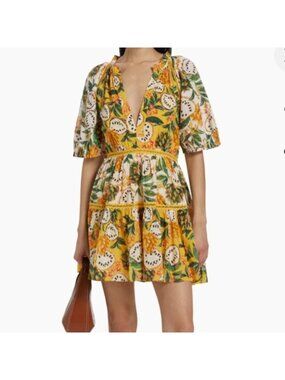 farm rio amazonia mini dress FARM Rio | Dresses | Farm Rio Amazonia Linen Mini Dress Nwt